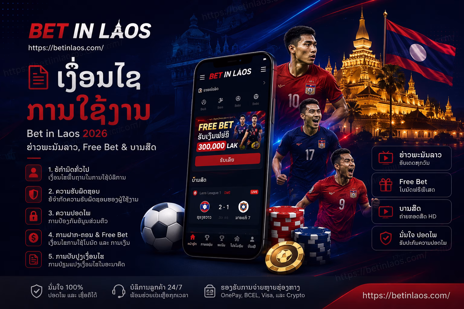 ເງື່ອນໄຂການໃຊ້ງານ — Bet in Laos